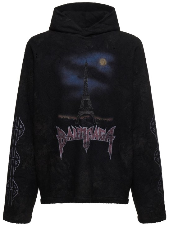 LuisaViaRoma BalenciagaFelpa in techno con cappuccio