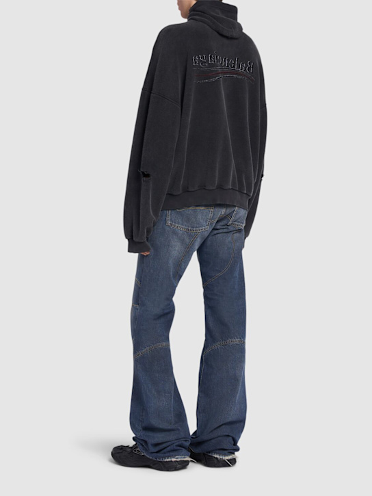 LuisaViaRoma BalenciagaFelpa Inside Out In Cotone Con Zip E Cappuccio