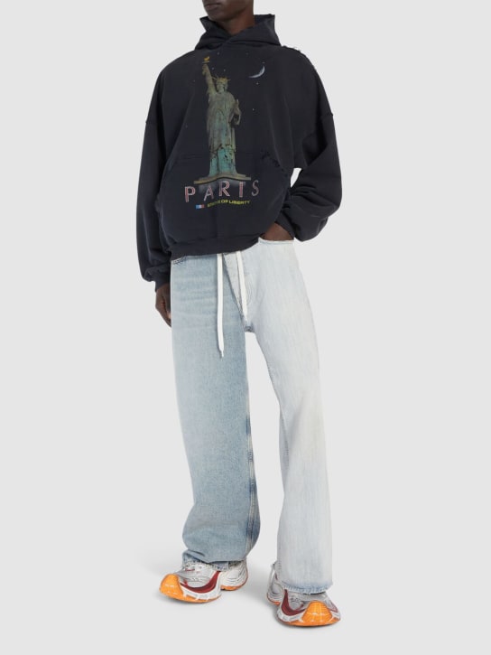 LuisaViaRoma BalenciagaFelpa Paris Liberty In Cotone Con Stampa