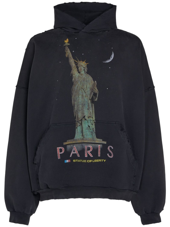 LuisaViaRoma BalenciagaFelpa Paris Liberty in cotone con stampa