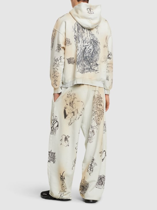 LuisaViaRoma BalenciagaFelpa Tattoo Con Zip E Cappuccio