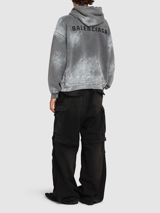 LuisaViaRoma BalenciagaFelpa Vintage In Cotone Lavato Con Cappuccio