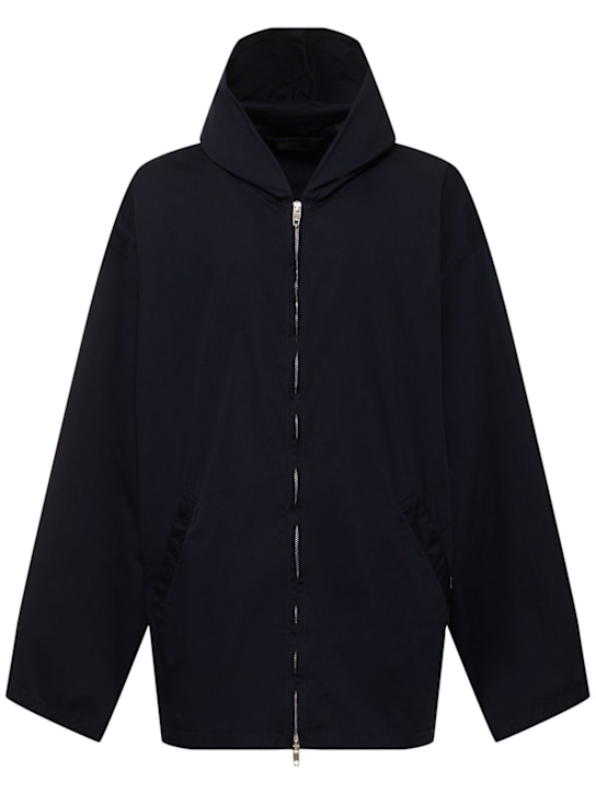 LuisaViaRoma BalenciagaGiacca in twill di cotone con zip e cappuccio