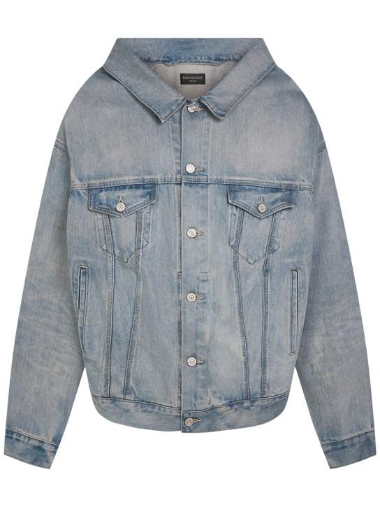 LuisaViaRoma BalenciagaGiacca Off-shoulder in denim di cotone