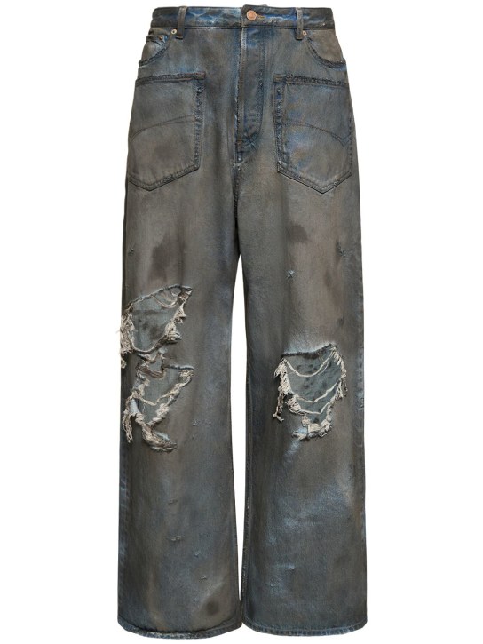 LuisaViaRoma BalenciagaJeans baggy fit in cotone distressed