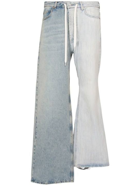 LuisaViaRoma BalenciagaJeans Fifty-Fifty in denim patchwork