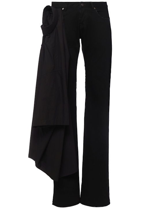 LuisaViaRoma BalenciagaJeans vita bassa in cotone a strati