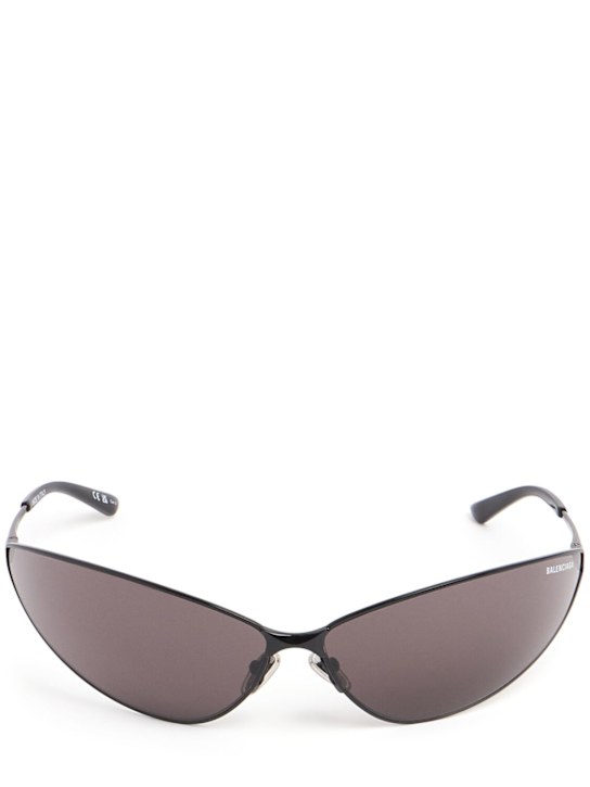 LuisaViaRoma BalenciagaOcchiali da sole 0315S Razor Cat in metallo