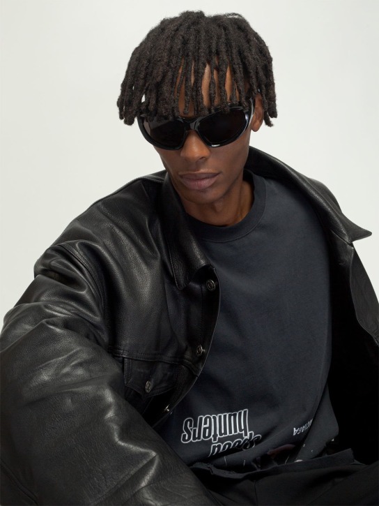 LuisaViaRoma BalenciagaOcchiali Da Sole BB0228S In Nylon