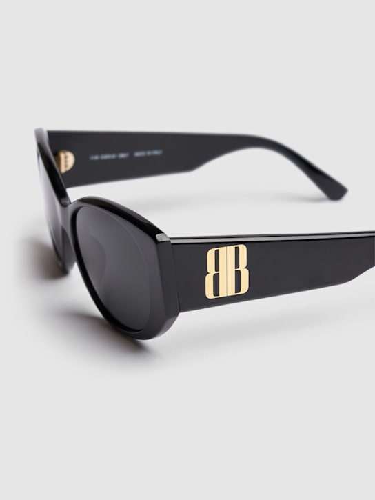 LuisaViaRoma BalenciagaOcchiali Da Sole BB0455S Nano In Acetato Tondi