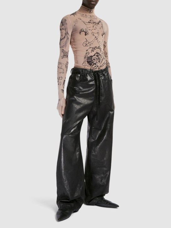 LuisaViaRoma BalenciagaPantaloni Baggy Oversize In Pelle
