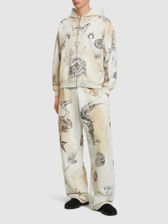 LuisaViaRoma BalenciagaPantaloni Baggy Tattoo In Felpa