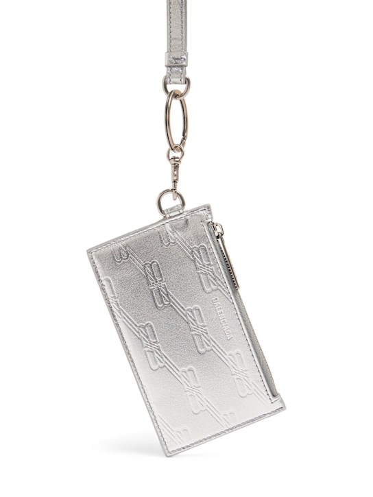 LuisaViaRoma BalenciagaPorta carte di credito in pelle con portachiavi