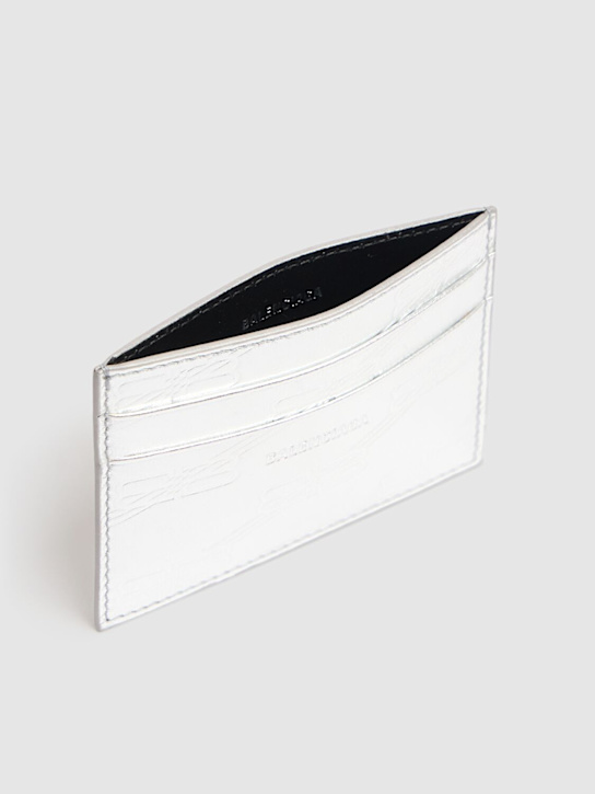 LuisaViaRoma BalenciagaPorta Carte Di Credito In Pelle Goffrata