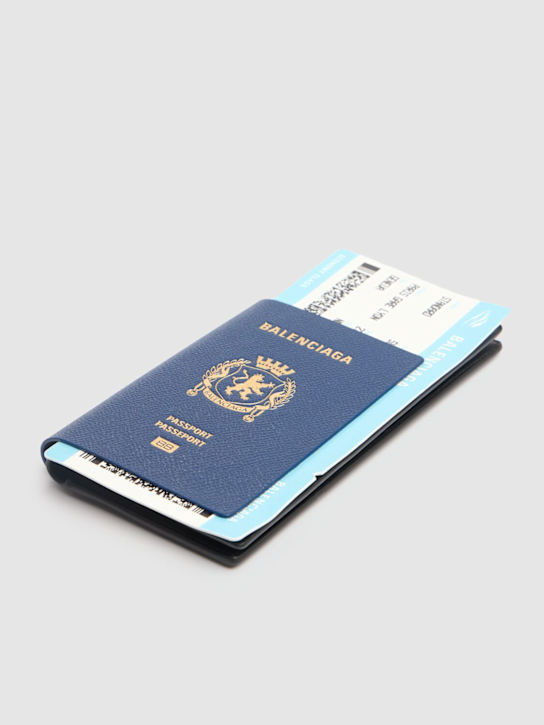 LuisaViaRoma BalenciagaPorta Passaporto In Pelle Con Logo