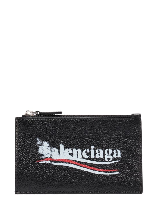 LuisaViaRoma BalenciagaPortafoglio con zip in pelle stampata