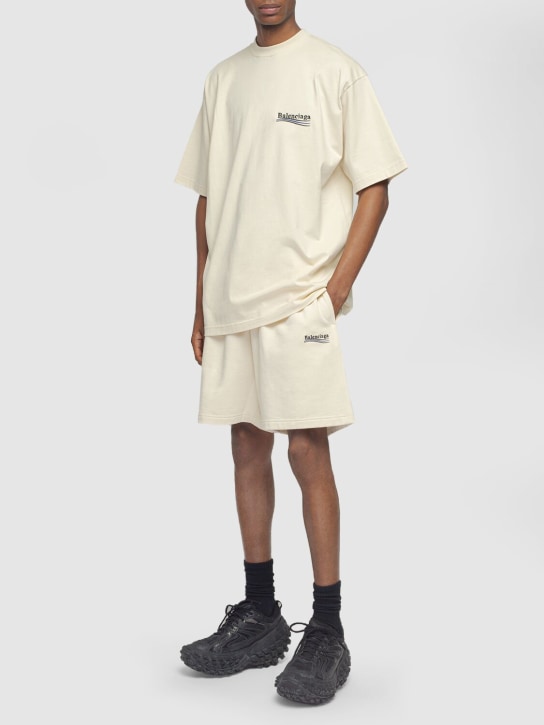 LuisaViaRoma BalenciagaShorts In Felpa Di Cotone Con Logo