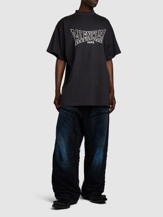 LuisaViaRoma BalenciagaT-shirt Boxing In Cotone Effetto Vintage
