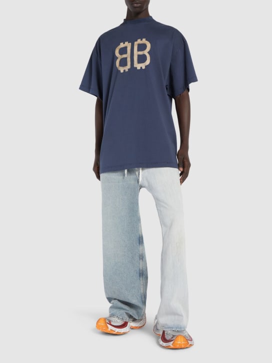 LuisaViaRoma BalenciagaT-shirt Crypto In Cotone Stampato
