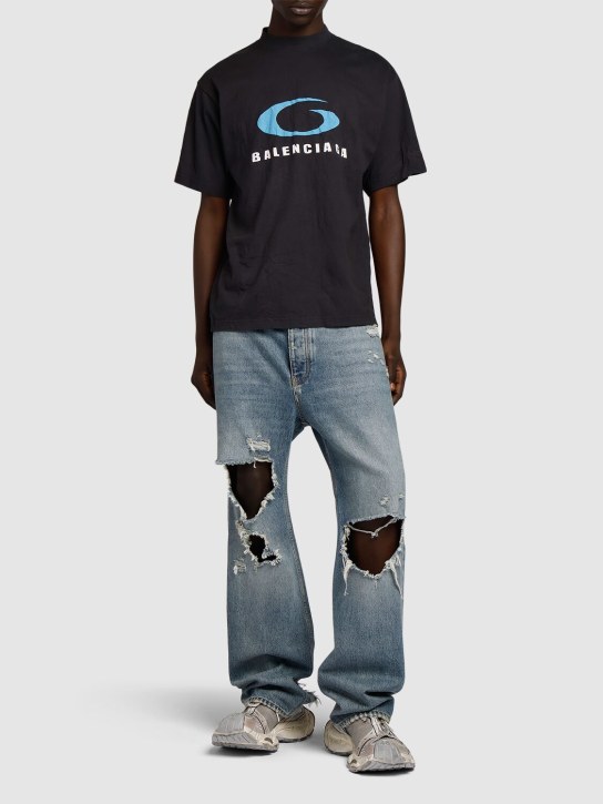 LuisaViaRoma BalenciagaT-shirt Icon In Cotone Stampato