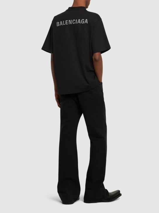LuisaViaRoma BalenciagaT-shirt In Cotone Con Logo Riflettente
