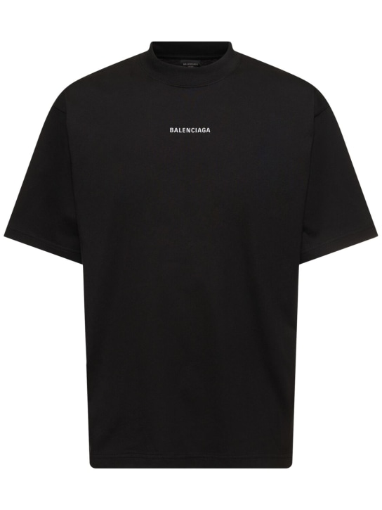 LuisaViaRoma BalenciagaT-shirt in cotone con logo riflettente