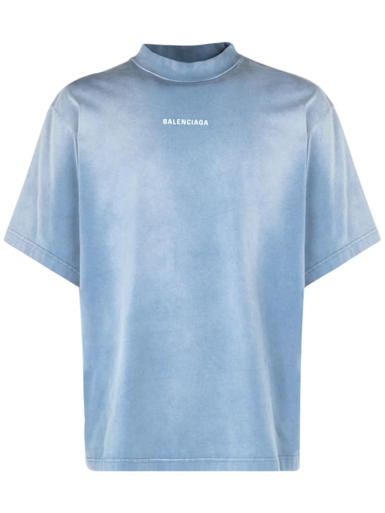 LuisaViaRoma BalenciagaT-shirt in jersey di cotone con ricamo