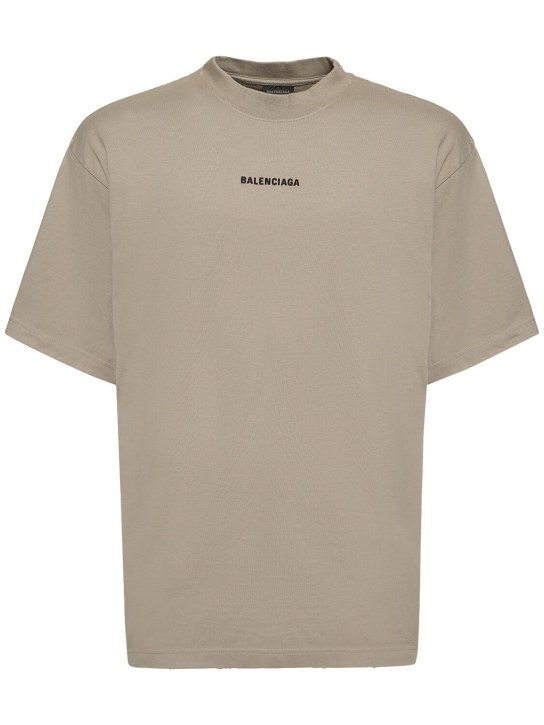 LuisaViaRoma BalenciagaT-shirt in jersey di cotone destroyed