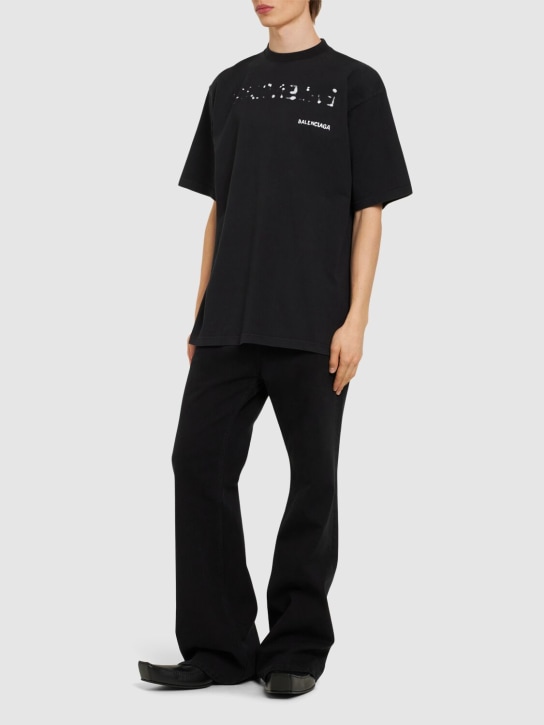 LuisaViaRoma BalenciagaT-shirt In Jersey Di Cotone Stampato