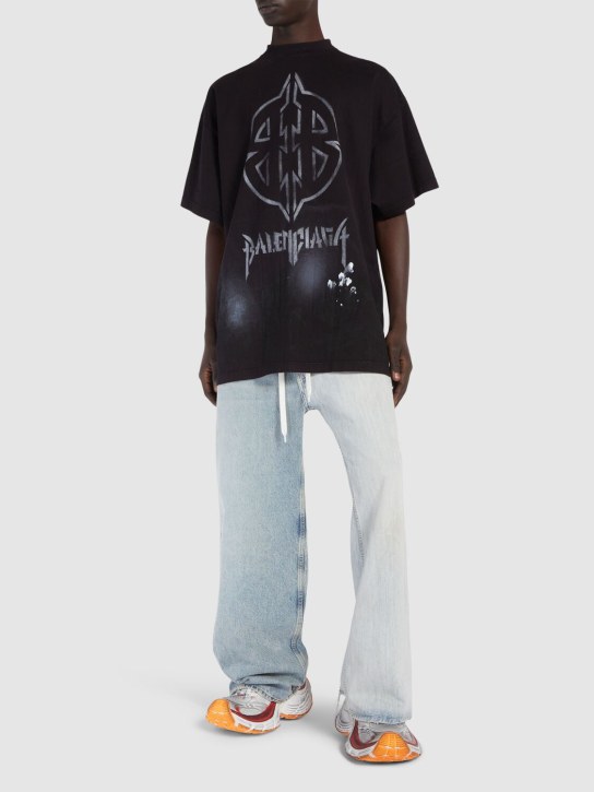 LuisaViaRoma BalenciagaT-shirt Metal Bb In Cotone Vintage