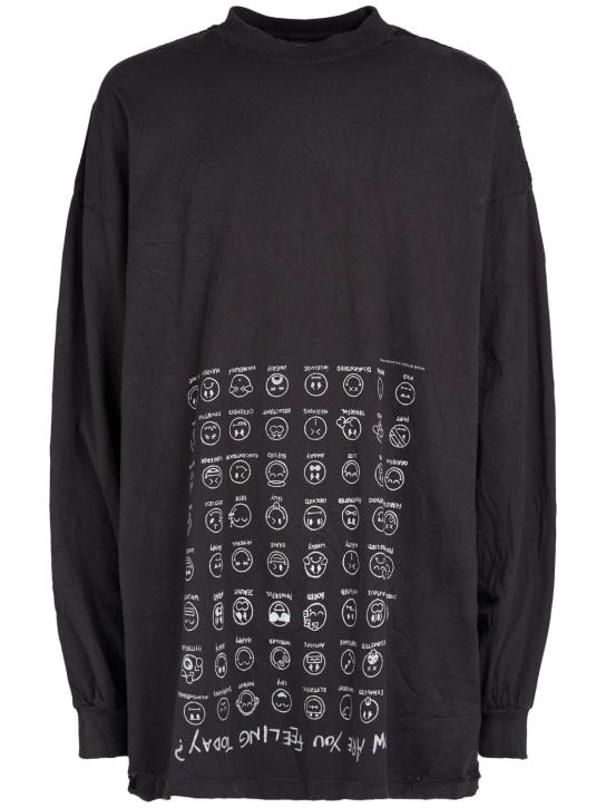 LuisaViaRoma BalenciagaT-shirt oversize a maniche lunghe in cotone