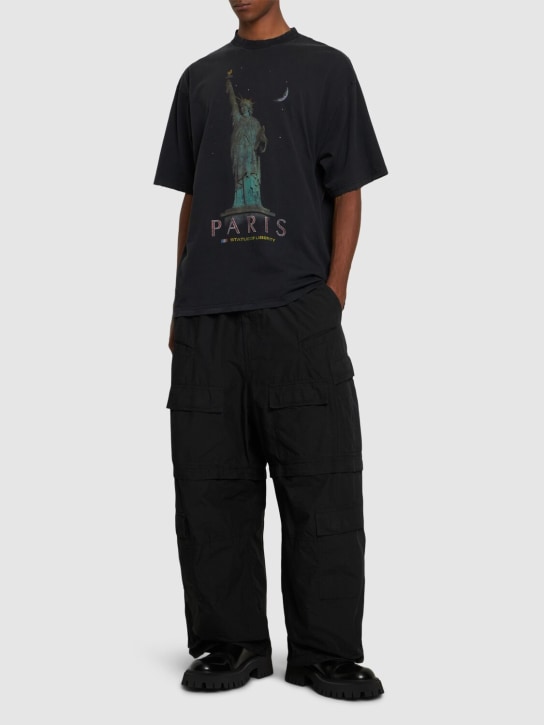 LuisaViaRoma BalenciagaT-shirt Paris Liberty In Cotone Stampata