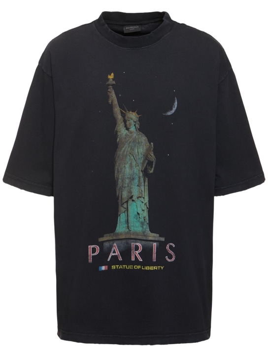 LuisaViaRoma BalenciagaT-shirt Paris Liberty in cotone stampata