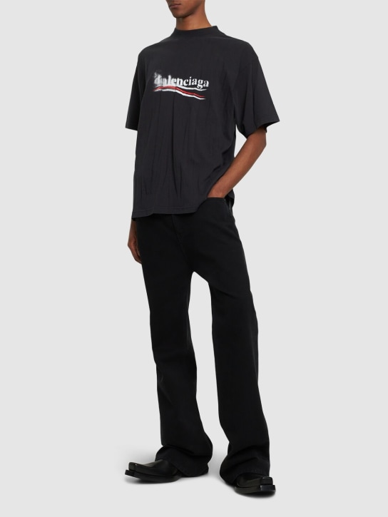 LuisaViaRoma BalenciagaT-shirt Political Stencil In Cotone Con Logo