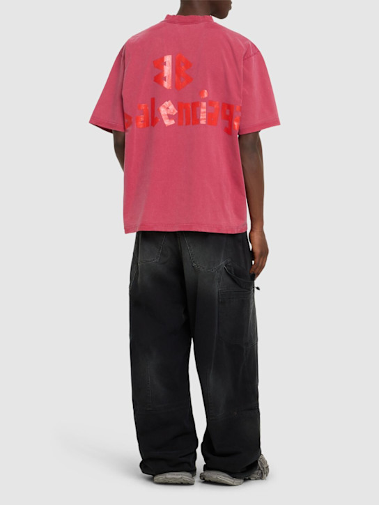 LuisaViaRoma BalenciagaT-shirt Tape Type In Cotone Con Logo