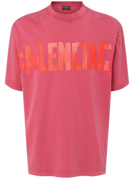 LuisaViaRoma BalenciagaT-shirt Tape Type in cotone con logo