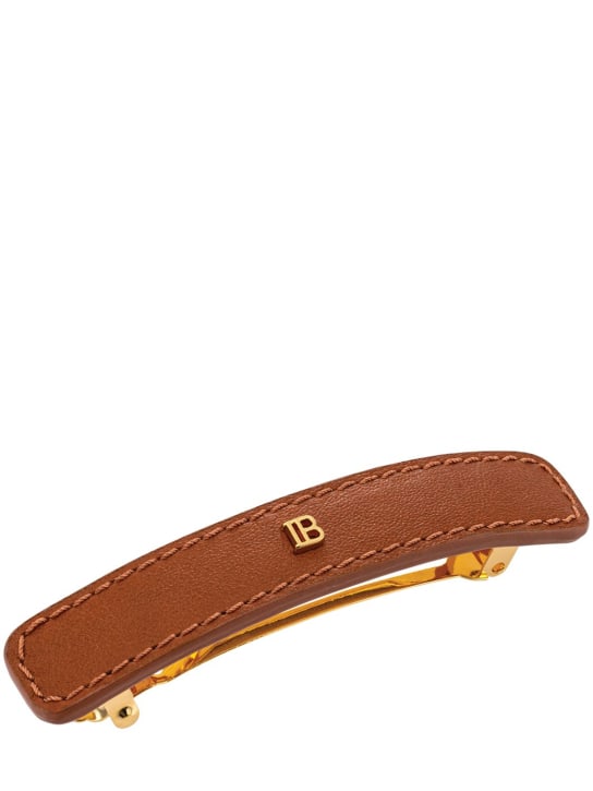LuisaViaRoma Balmain HairLarge Cognac Riviera Barrette