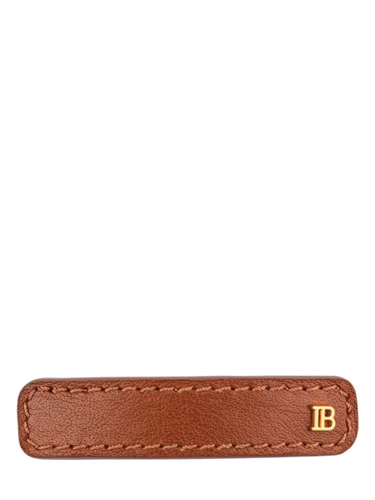 LuisaViaRoma Balmain HairMedium Cognac Riviera Barrette