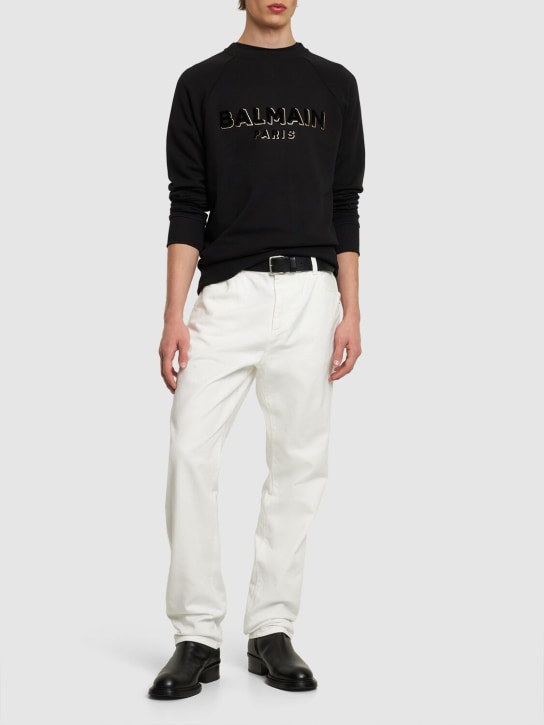 LuisaViaRoma BalmainJeans Regular Fit In Denim Di Cotone