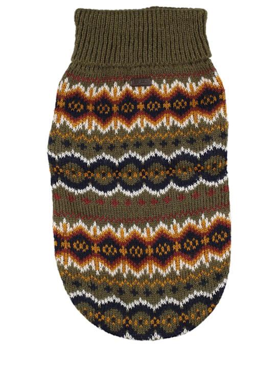 LuisaViaRoma BARBOURMaglia per cani Fair Isle in techno