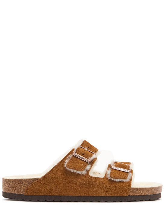 LuisaViaRoma BIRKENSTOCKSandali Arizona in shearling e camoscio