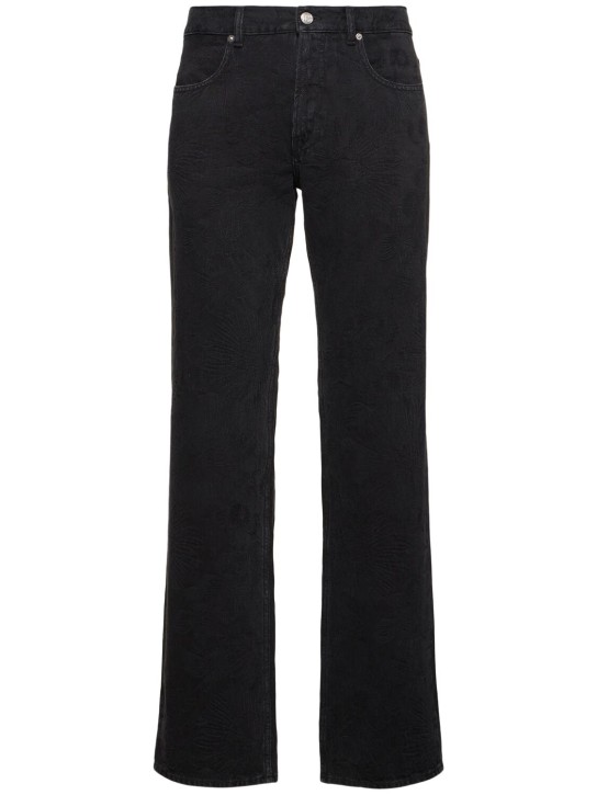 LuisaViaRoma BluemarbleJeans bootcut in denim jacquard
