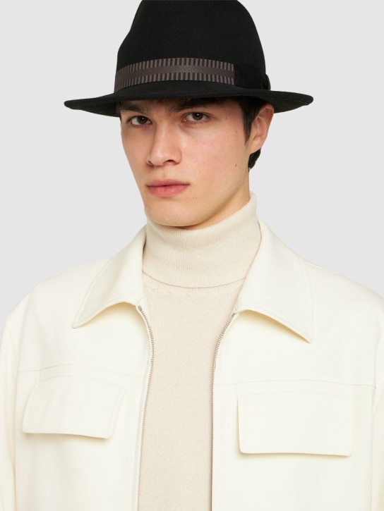 LuisaViaRoma BorsalinoCappello Ricky In Feltro Di Lana 6cm