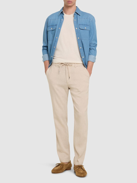 LuisaViaRoma BossPantaloni Jogger Kane In Misto Lino