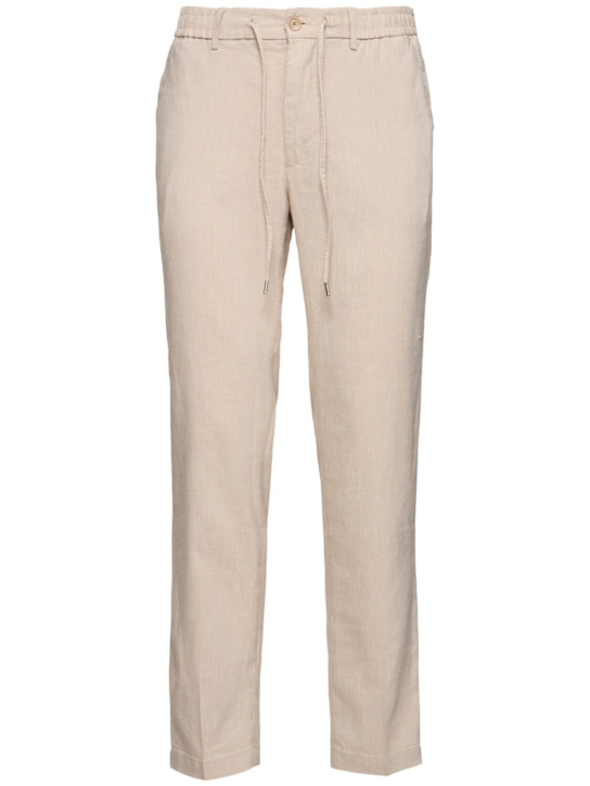 LuisaViaRoma BossPantaloni jogger Kane in misto lino