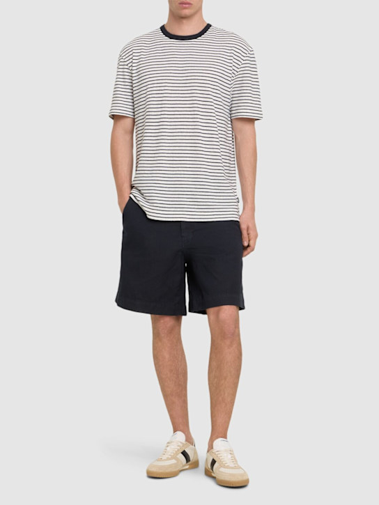 LuisaViaRoma BossT-shirt Taut In Cotone E Lino A Righe