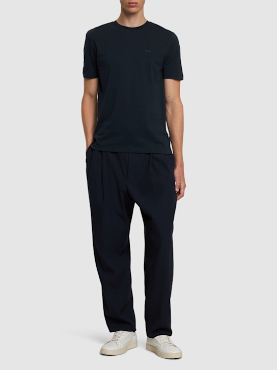 LuisaViaRoma BossT-shirt Thompson In Jersey Di Cotone / Logo