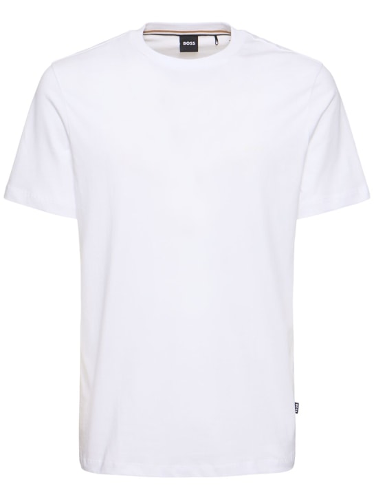 LuisaViaRoma BossT-shirt Thompson in jersey di cotone / logo