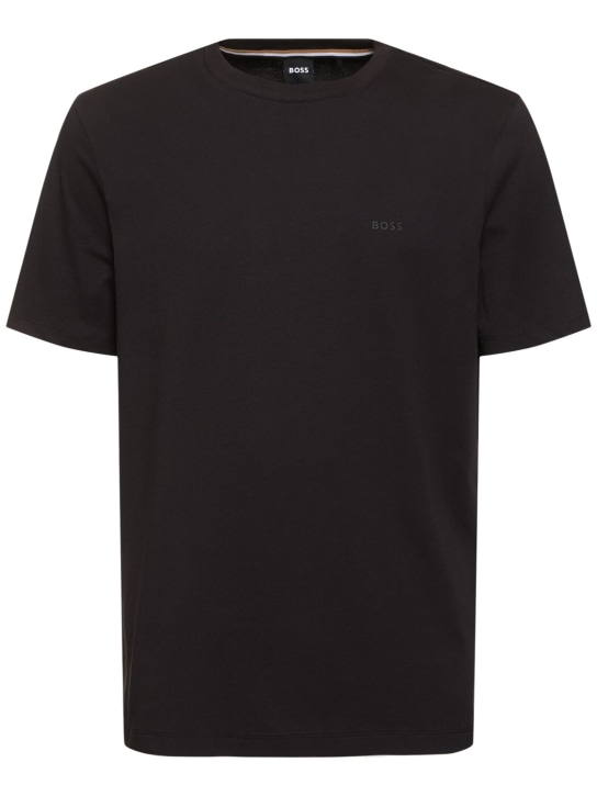 LuisaViaRoma BossT-shirt Thompson in jersey di cotone / logo