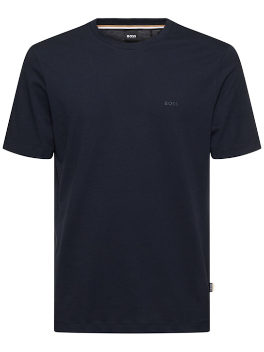 LuisaViaRoma BossT-shirt Thompson in jersey di cotone / logo